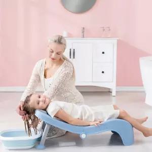 아기 샴푸 의자 신생아 유아 접이식 목욕의자