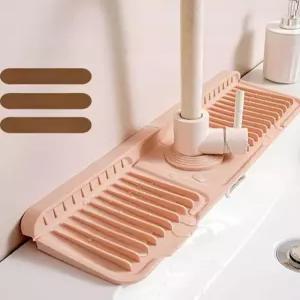 6cm 초대형 핑크 싱크대수전물막이 실리콘매트 수전패드 배수구 욕실 구멍