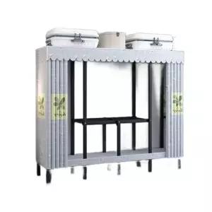 접이식옷장 시스템행거 철제프레임 옷걸이 간이 모듈 빠른설치 다층수납공간