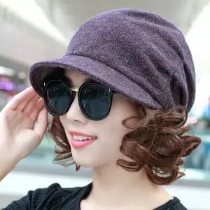 접이식 중년여성 모자 벙거지 자외선 겨울 베레모 빵모자 화가 따뜻한