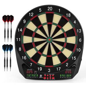 전자 다트 보드, 35개의 게임 및 580개의 변형 소프트 팁 보드 세트, 6개의 다트가 있는 디지털 100개의