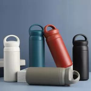 손잡이 초등학생 중학생 스텐 보냉 물병 350ml 아동 깔끔하고편리