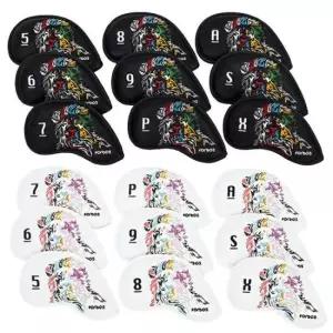 골프채커버 포보스 라이온 아이언커버 9종 PU가죽 골프클럽 커버