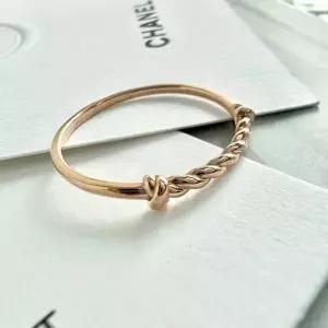 미니 로프 링 레이어드 꽈베기 반지 18k 골드 1호