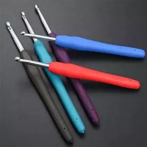 실리콘 뜨개질바늘 코바늘 손잡이 코바늘 뜨개용품 뜨개바늘도구