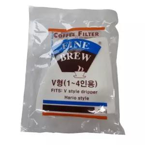커피필터 V형 종이 드롭 내리는 재료 원두 용품