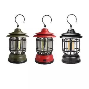 (선택 레드)HND 차박 텐트 레트로 LED 캠핑등