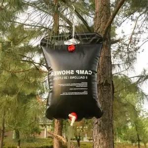 (색상 20L)접이식 캠핑 간이샤워기 물주머니 비닐워터백20L 차박 샤워 팩 저그 워터