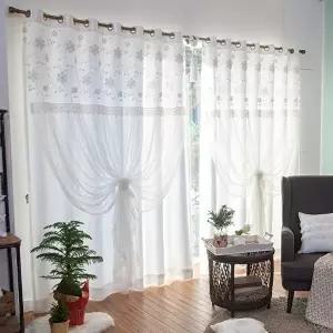 [지나송](온)샤를 웨딩스타일 암막 이중커튼 중형