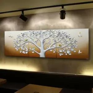 돈나무나비부조액자3p 골드실버 엔틱 앤틱 인테리어소품