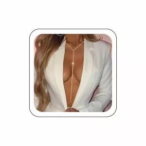 제심 라인스톤 바디 체인 골드 크리스탈 벨리 비키니 브라 보호 비치 허리 하네스 다이아몬드 목걸이 파티