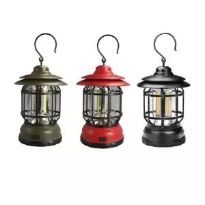 (선택 레드)HND 차박 텐트 레트로 LED 캠핑등