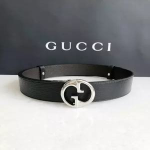 구찌 GG 은장버클 양면 남성 벨트 449715 CAO2N
