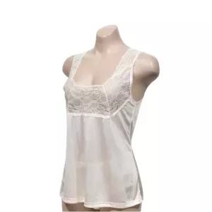 국산 인견100 레이스런닝 엄마여름속옷 여성나시 민소매 메리야스 상의