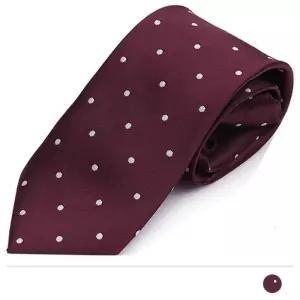 MZ_도트 와인 자동 넥타이