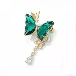 [콩심팥심]TBZ AAA지르코니아 트윈 미니 브로치 버터플 라이 샤링