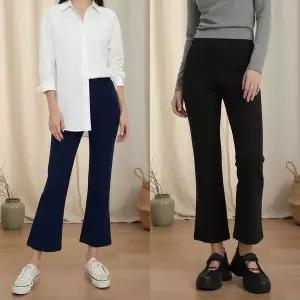 [하프클럽/]여성 세미 부츠컷 밴딩 트레이닝 팬츠 세 가지 컬러