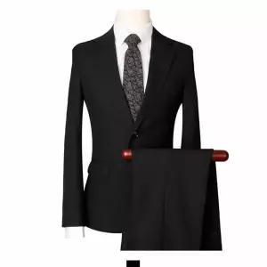 [에이치플러스몰]TBZ 플레인 블랙 스판 세미정장