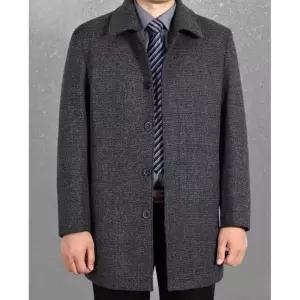 남자 겨울 반코트 중년 아우터 하프코트 정장 숏코트 보온 루즈핏