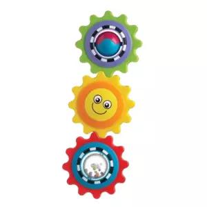 원형 납짝 회전기어 돌아기 장난감 출산선물 노리개 5개월 유아