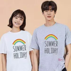 무지개 여행 여름 커플바캉스룩wxy502