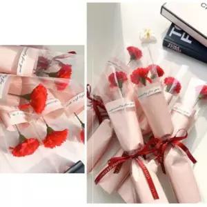 카네이션 한송이 플라워 꽃다발 선물 스승의날 어버이날 부모님 선생님 조화 포장 가정의달 초등 어린이집