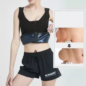 여성 땀복 지퍼 민소매 빅사이즈 운동복 조깅 헬스