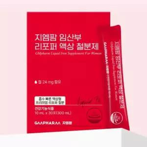 지엠팜 여성 리포퍼 액상 철분제 영양 오렌지맛 30포