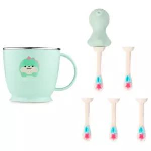 에.디.슨 유아컵 스텐 양치컵 미세모 칫솔 교체용 세트