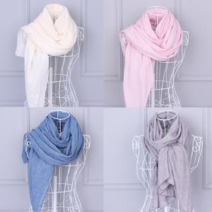 면 롱스카프 무지스카프 머플러 봄 여름 가을 간절기