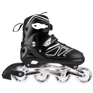 프로 성인용 롤러블레이드 입문 4바퀴 인라인스케이트 흰색