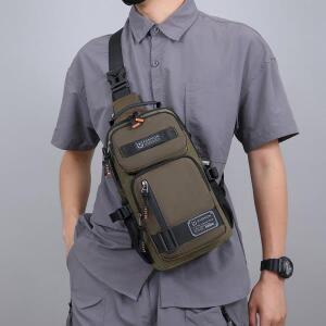 남성용 호환 다기능  가방 경량 단순 멀티 포켓 숄더 백 야외 스포츠 하이킹 사이클링 크로스 바디