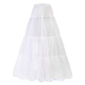 반로즈 여성 발목 길이 페티코트 신부 언더스커트 결혼식 크리놀린 슬립리스