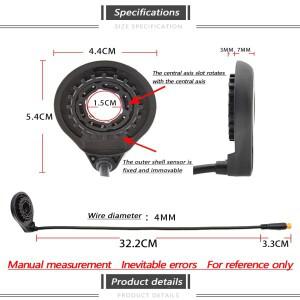 페달 보조 센서 방수 인터페이스 12 자석 고정밀 전기 자전거 간편한 설치