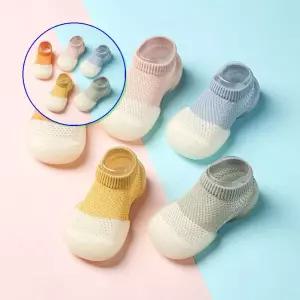 쌍문상회 지금 필요한 신생아말랑슈즈 배색 투톤 매쉬 아동 양말 신발 204708