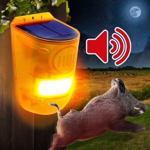 태양광 Hi 싸이렌 경광등 멧돼지 고라니 야생동물 퇴치 경고등 경보기