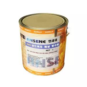 샌드위치 판넬 방수제 -조립식 주택 창고 방수- 패널 방수제-고탄성-4kg,녹색