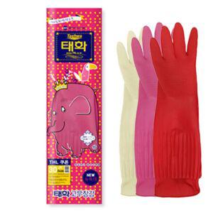 태화 주방 고무 장갑 NEW 특대 XL 천연 위생 1켤레