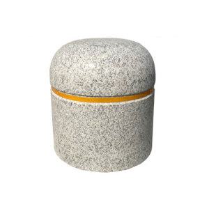 그린존 포천석 원형이동식석재볼라드,400xH400,화강석볼라드,안전석재블럭