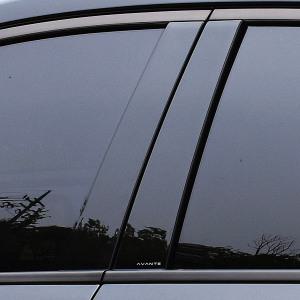 레이스텍 아반떼CN7 전용 B필러 미러플레이트(6P) / 기둥몰딩