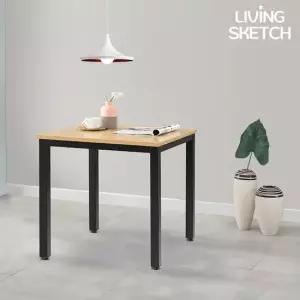 보브 700 사각 블랙 네츄럴 업소용 테이블 카페 티테이블 원룸 식탁