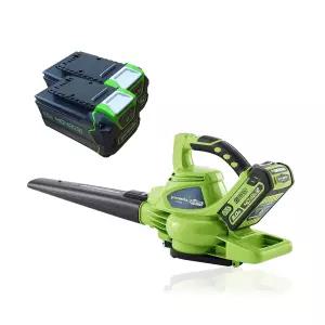 [흡입겸용 340] 그린웍스 40V 충전식 브로워_B2 5.0Ah 세트 2팩
