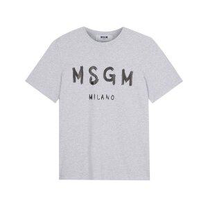 [MSGM] 반팔 티셔츠 2000MM510 200005 94 브러쉬 로고