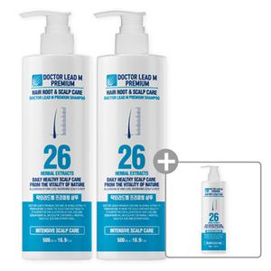 닥터리드엠 프리미엄 샴푸 500ml, 2개+1개 (탈모증상 완화에 도움을 주는 기능성 샴푸)