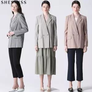 [쉬즈미스] 프리미엄 에디션 린넨블렌디드 더블 재킷