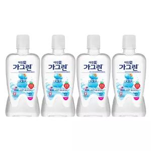 가그린 어린이 구강청결제, 딸기향, 380m, 4개