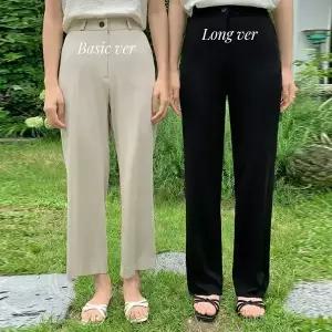 핫핑 [롱&기본] 라인트 속밴딩와이드롱슬랙스