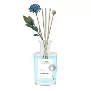 [유통기한 임박] 유멜 리드 플라워 디퓨저 아쿠아그린티, 180ml, 1개