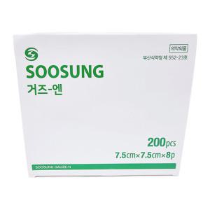 수성 접은거즈 7.5cmX7.5cmX8p 200매 의료용 드레싱