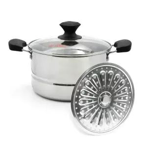 퀸센스 IH 인덕션 겸용 스텐 스탠 곰솥 찜기 찜통 찜판 다용도 냄비 22cm